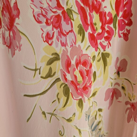1990s Le Château Pink Floral Slip Dress XS Vintage Pastel Cottagecore Romantic - Picture 4 of 9